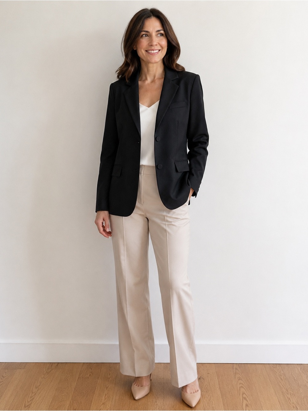 NWT Darling Black Tailored Blazer Women’s Medium Classic Workwear Jacket